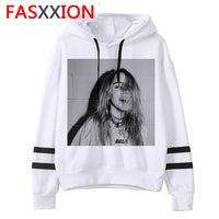 Billie Eilish Hoodies men/women funny hip hop fashion kawaii Sweatshirt Graphic harajuku 90s Tumblr hooded streetwear male