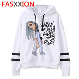 Billie Eilish Hoodies men/women funny hip hop fashion kawaii Sweatshirt Graphic harajuku 90s Tumblr hooded streetwear male