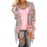 Autumn Outwear Women Sweaters Knitwear Knitted Casual Loose Long Sleeve Sweater Long Cardigan Plus Size 3XL KS-shipping