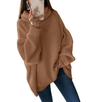 2019 New Women Casual Sweater Loose Turtleneck Sweater Women Knitwear Long Sleeve Female Autumn Pull Jumpers