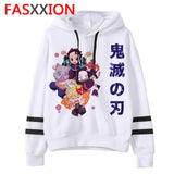 Demon Slayer cartoon men/women Hoodies Anime Unisex harajuku aesthetic 90s Sweatshirt ulzzang Graphic Casual male hood