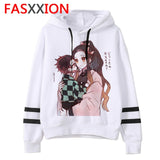 Demon Slayer cartoon men/women Hoodies Anime Unisex harajuku aesthetic 90s Sweatshirt ulzzang Graphic Casual male hood