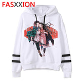 Demon Slayer cartoon men/women Hoodies Anime Unisex harajuku aesthetic 90s Sweatshirt ulzzang Graphic Casual male hood