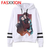 Demon Slayer cartoon men/women Hoodies Anime Unisex harajuku aesthetic 90s Sweatshirt ulzzang Graphic Casual male hood