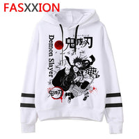 Demon Slayer cartoon men/women Hoodies Anime Unisex harajuku aesthetic 90s Sweatshirt ulzzang Graphic Casual male hood