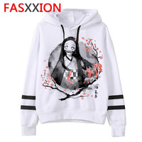 Demon Slayer cartoon men/women Hoodies Anime Unisex harajuku aesthetic 90s Sweatshirt ulzzang Graphic Casual male hood