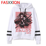 Demon Slayer cartoon men/women Hoodies Anime Unisex harajuku aesthetic 90s Sweatshirt ulzzang Graphic Casual male hood