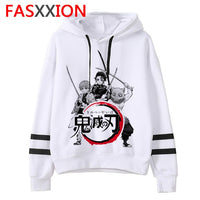 Demon Slayer cartoon men/women Hoodies Anime Unisex harajuku aesthetic 90s Sweatshirt ulzzang Graphic Casual male hood