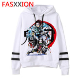 Demon Slayer cartoon men/women Hoodies Anime Unisex harajuku aesthetic 90s Sweatshirt ulzzang Graphic Casual male hood