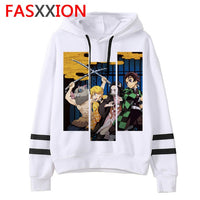 Demon Slayer cartoon men/women Hoodies Anime Unisex harajuku aesthetic 90s Sweatshirt ulzzang Graphic Casual male hood