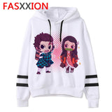 Demon Slayer cartoon men/women Hoodies Anime Unisex harajuku aesthetic 90s Sweatshirt ulzzang Graphic Casual male hood