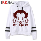 It Clowns Funny Cartoon Hoodies Men/women Pennywise Loser Horror Movie Sweatshirts Casual Hip Hop Streetwear Hoody Male/female