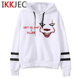 It Clowns Funny Cartoon Hoodies Men/women Pennywise Loser Horror Movie Sweatshirts Casual Hip Hop Streetwear Hoody Male/female