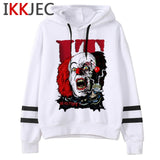 It Clowns Funny Cartoon Hoodies Men/women Pennywise Loser Horror Movie Sweatshirts Casual Hip Hop Streetwear Hoody Male/female