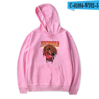 Hot singer juice wrld Hoodies in boys/girls long sleeve autumn warm Cotton Sweatshirts hip hop loose fashion high quality hoodie