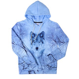 EUR Plus Size Wolf Men's 3d Hoodies Animal Print Hoody Sweatshirt Alisister Hip Hop Unisex Pullover With Big Pockets Tops